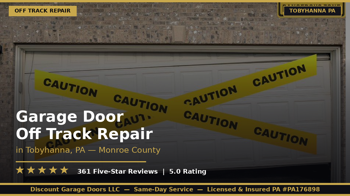garage door off track repair tobyhanna pa