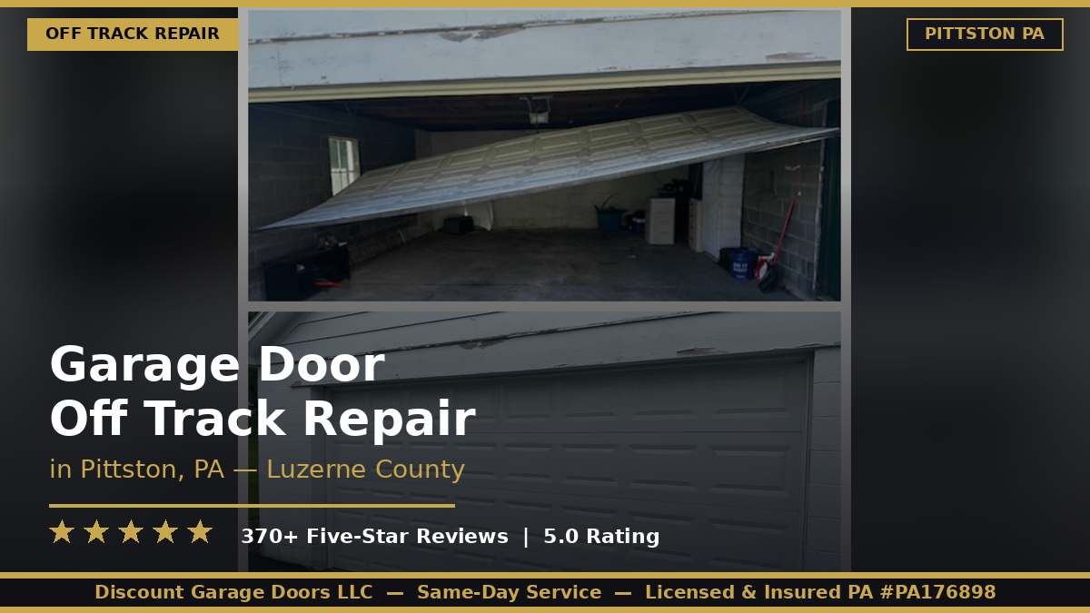 Garage Door Off Track Repair — Pittston, PA