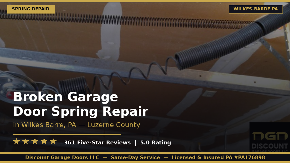 broken spring in wilkes-barre pa