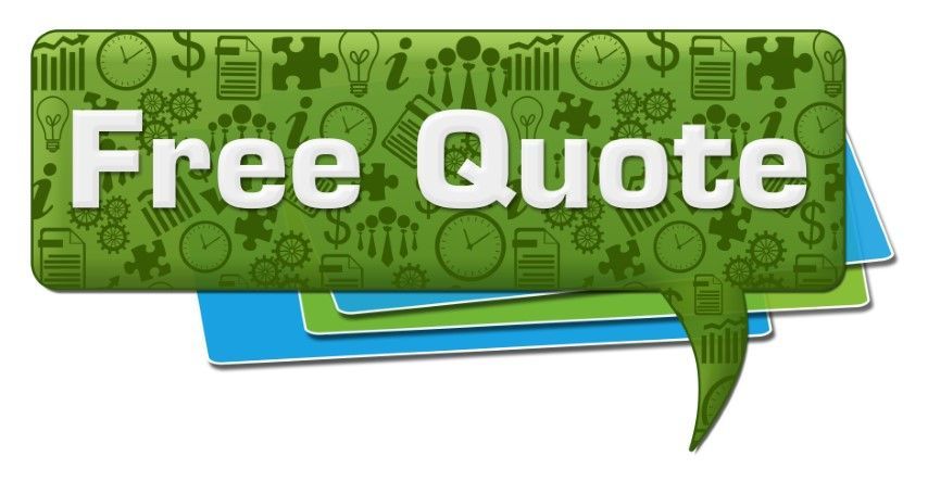 Button for free quote on Services page