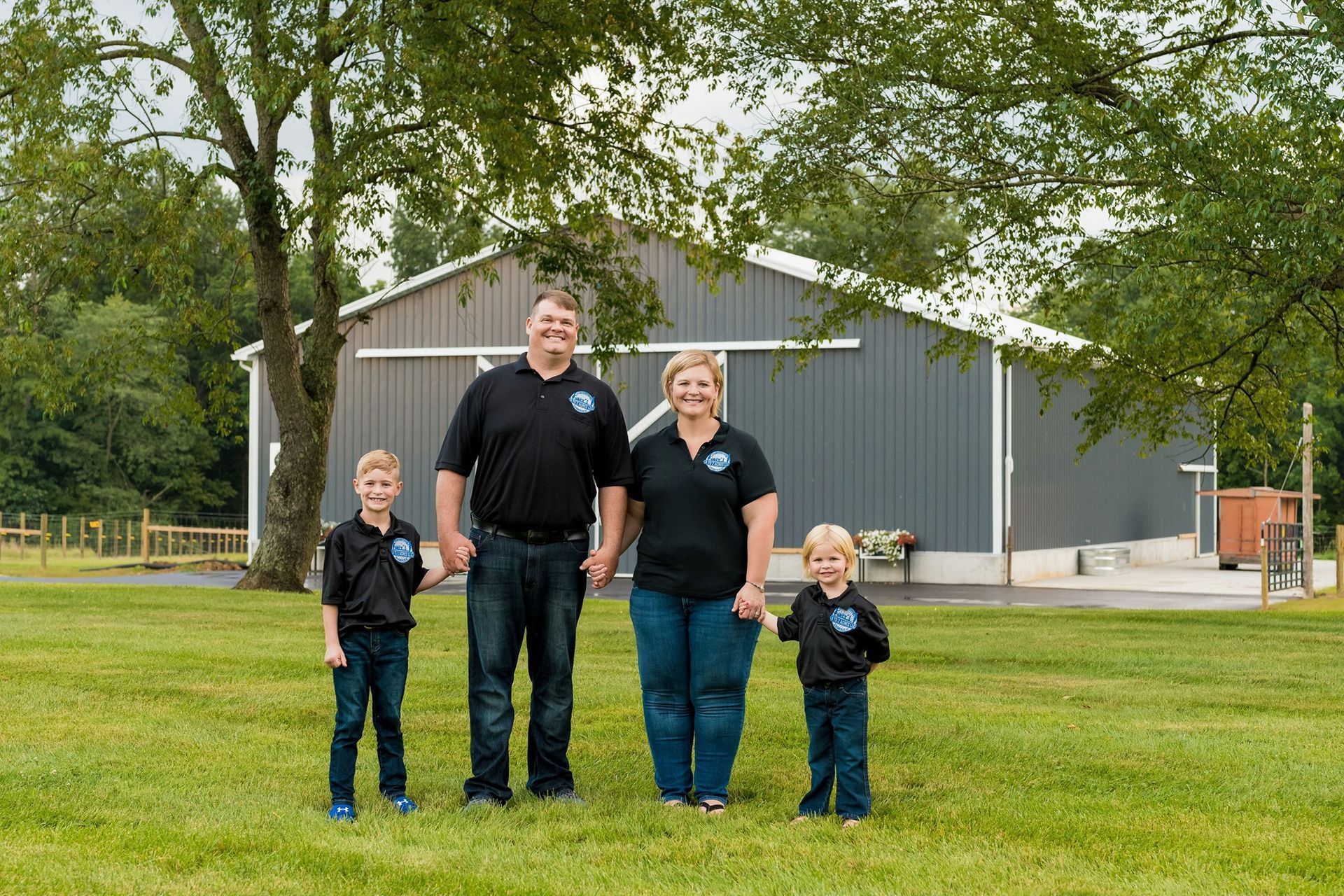 Garth and his family at A to Z Acres