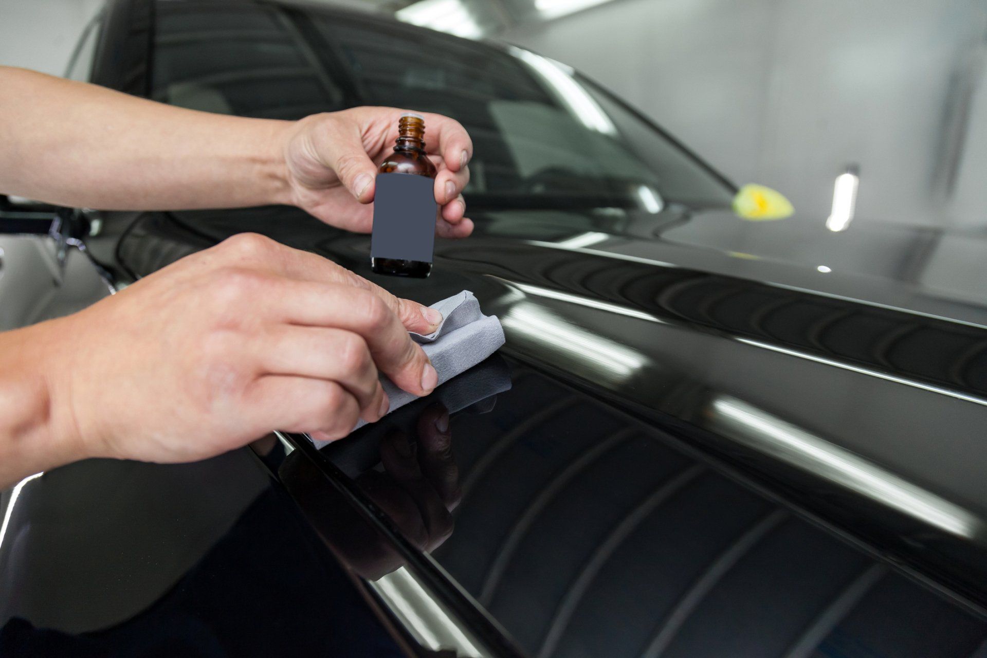 An Orange Car Headlight — Fort Myers, FL — Qool Window Tinting