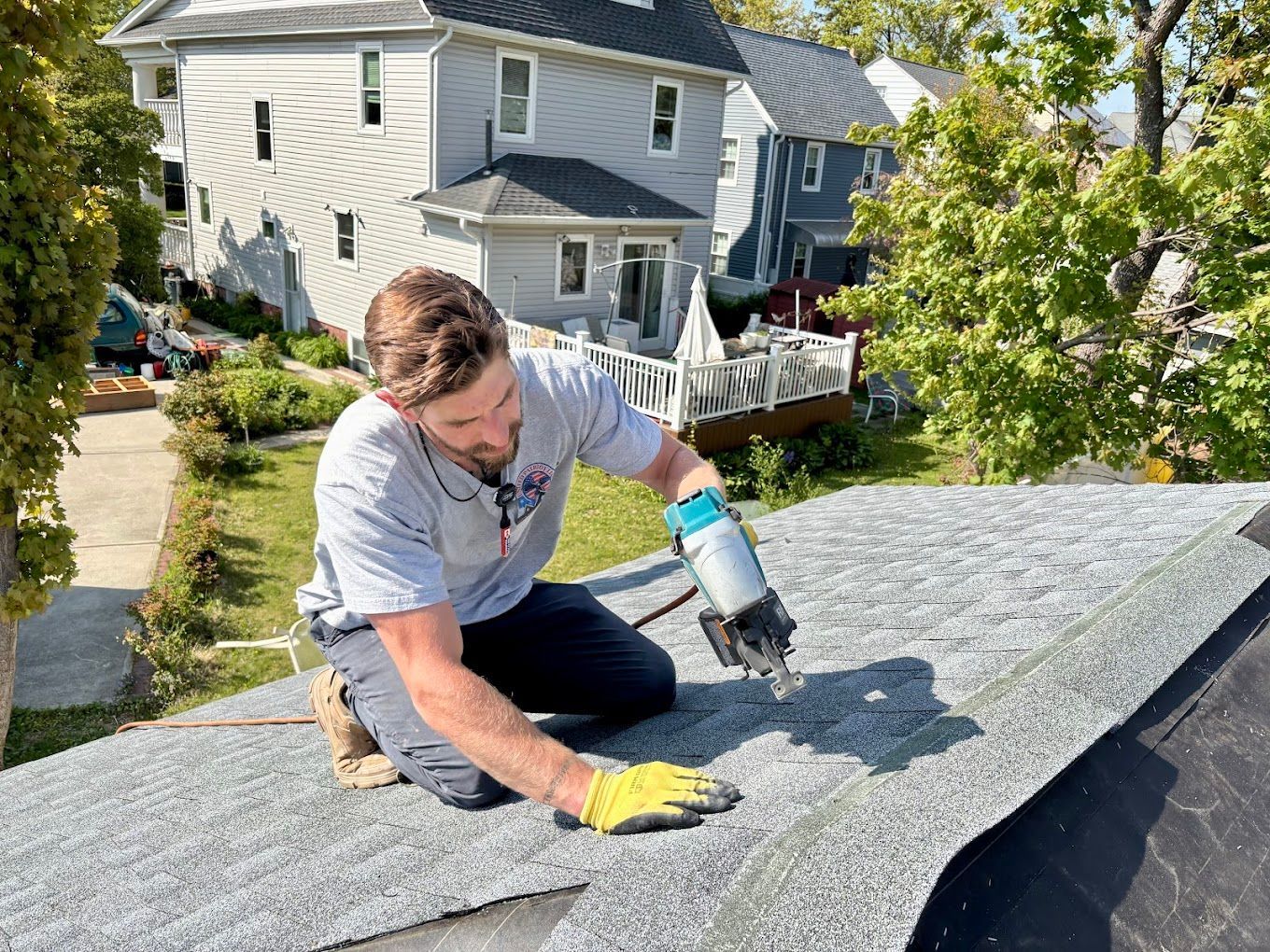 Roof repair.