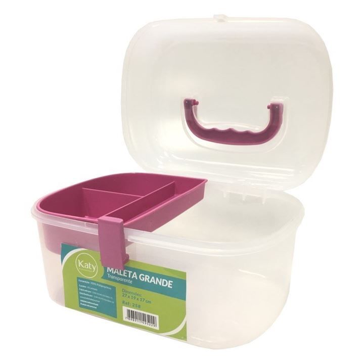 Maleta Katy Transparente Grande