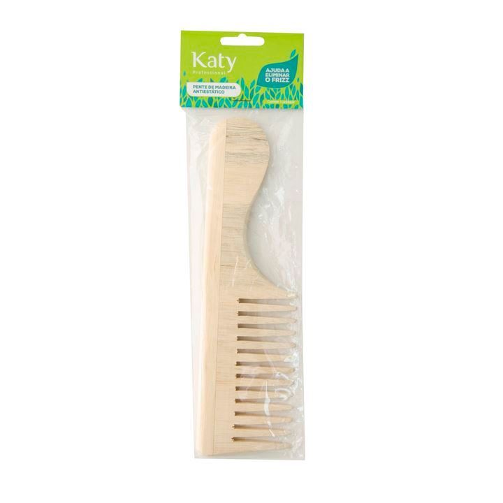 Pente Madeira Grande Antiestático Katy