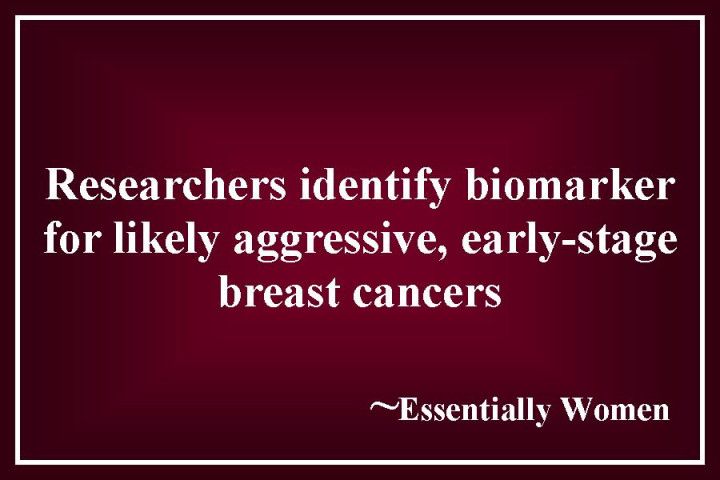 Researchers Identify Biomarker for likely Aggressive, Early-Stage Breast Cancers