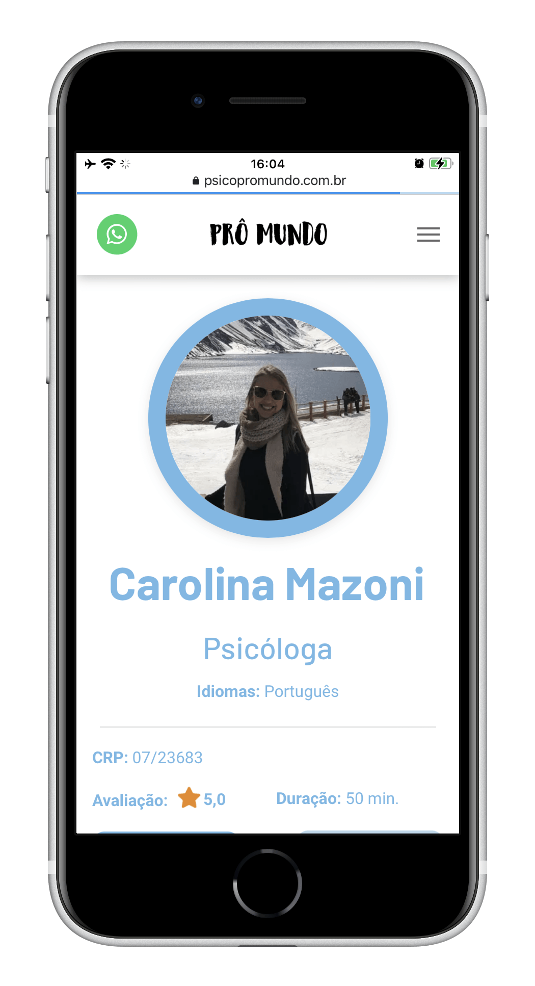 A cell phone with a picture of a woman on the screen.