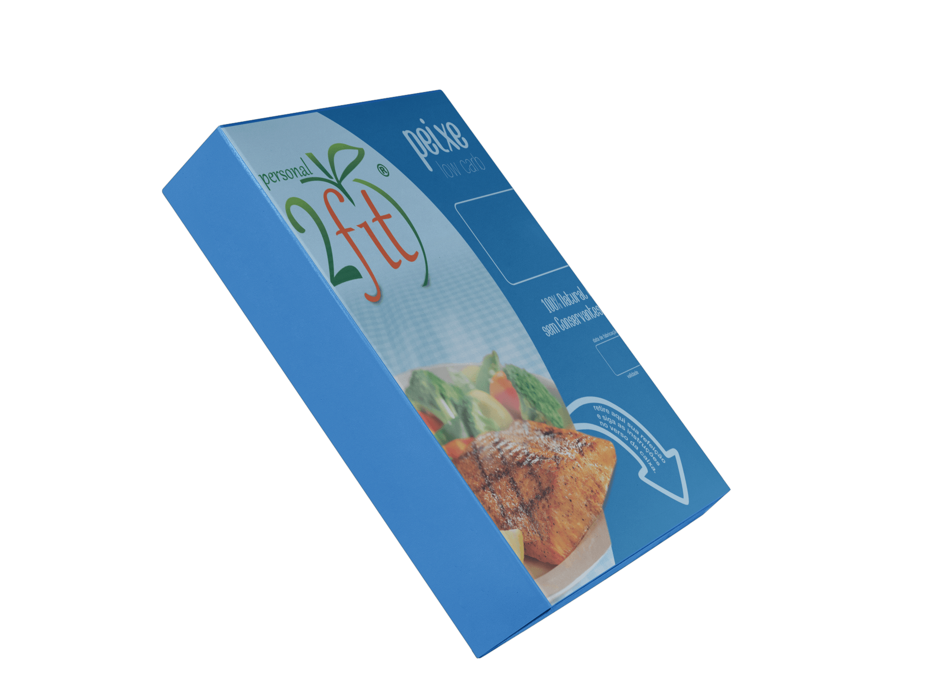 A blue box with the word 2fit on it