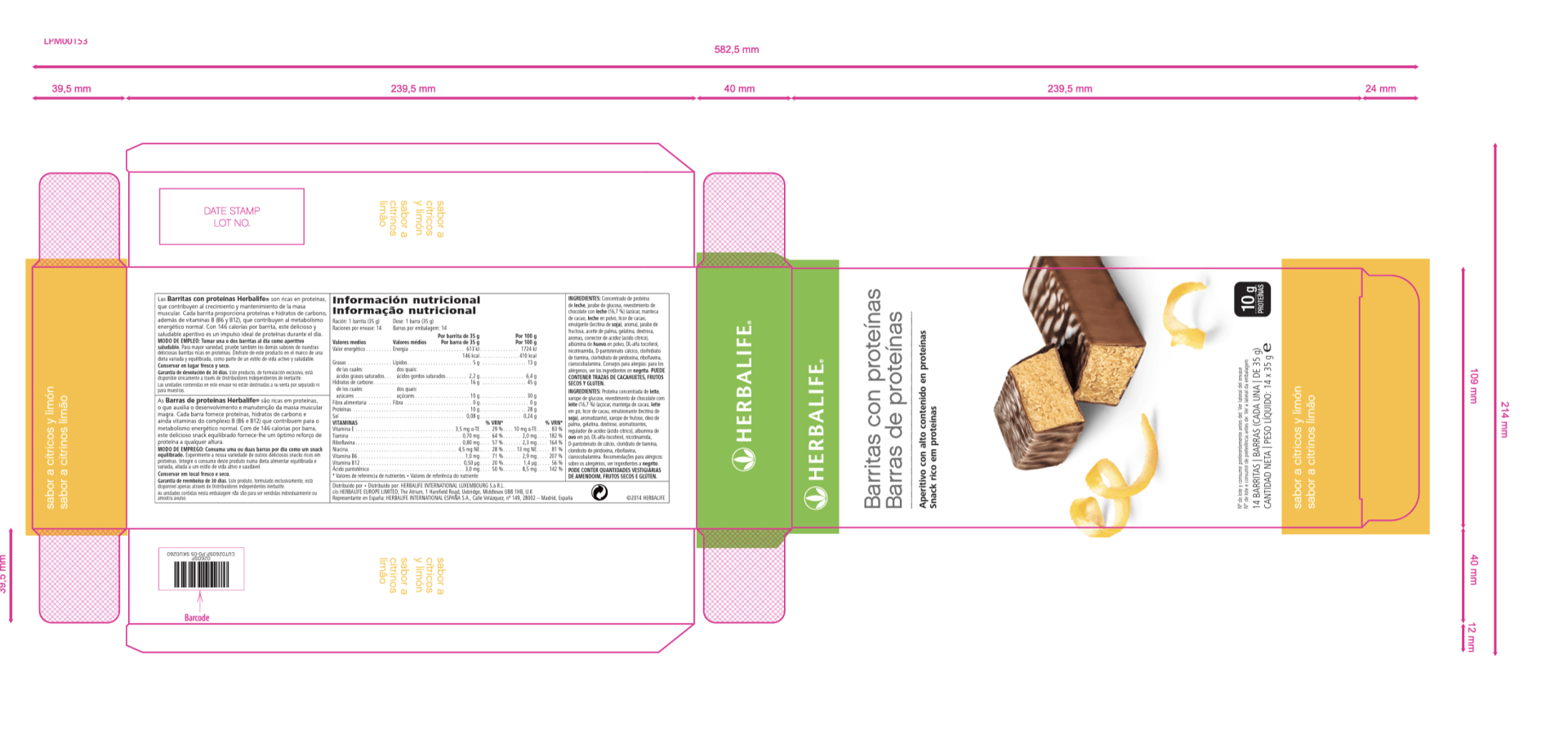 A box with a picture of a bar in it