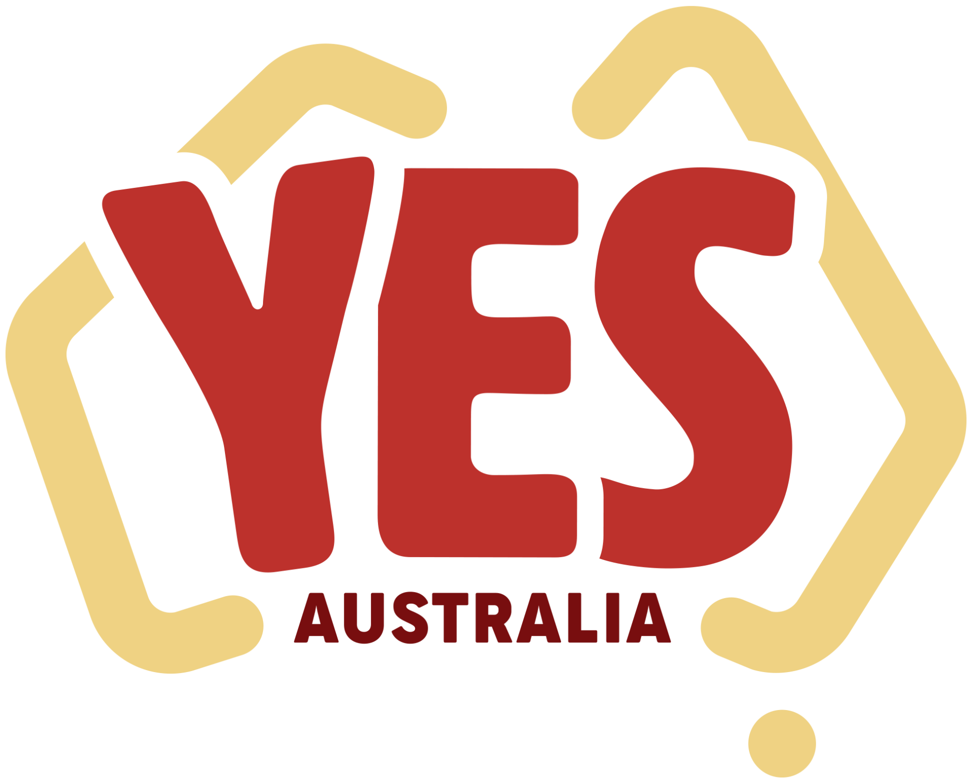 A red and yellow logo for yes australia