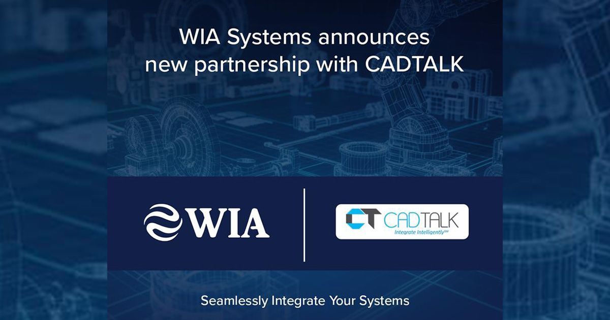 CADTALK Partnership with WIA Systems | IFS CAD Integration Experts