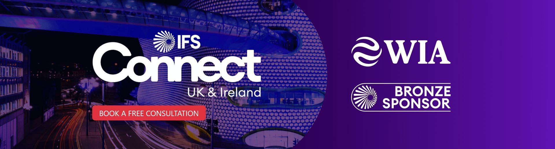 IFS Connect UK & Ireland - WIA Bronze Sponsor Banner