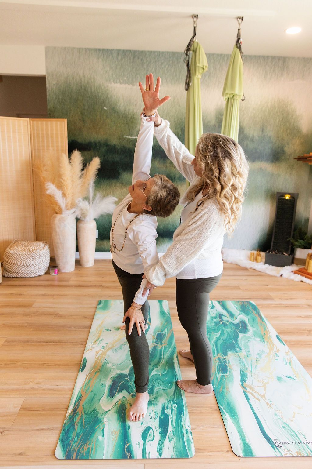 Christian yoga class at Worthy + Wyld Wellness in Danville, IL, promoting spiritual healing and mindfulness.