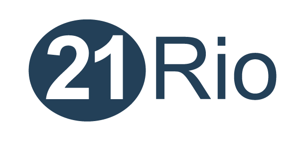 21 Rio Logo in Blue Color