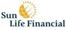 The sun life financial logo is shown on a white background.