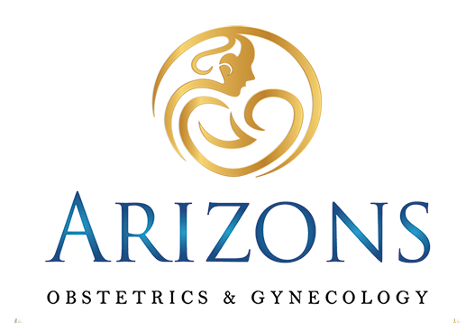 the logo for arizons obstetrics and gynecology