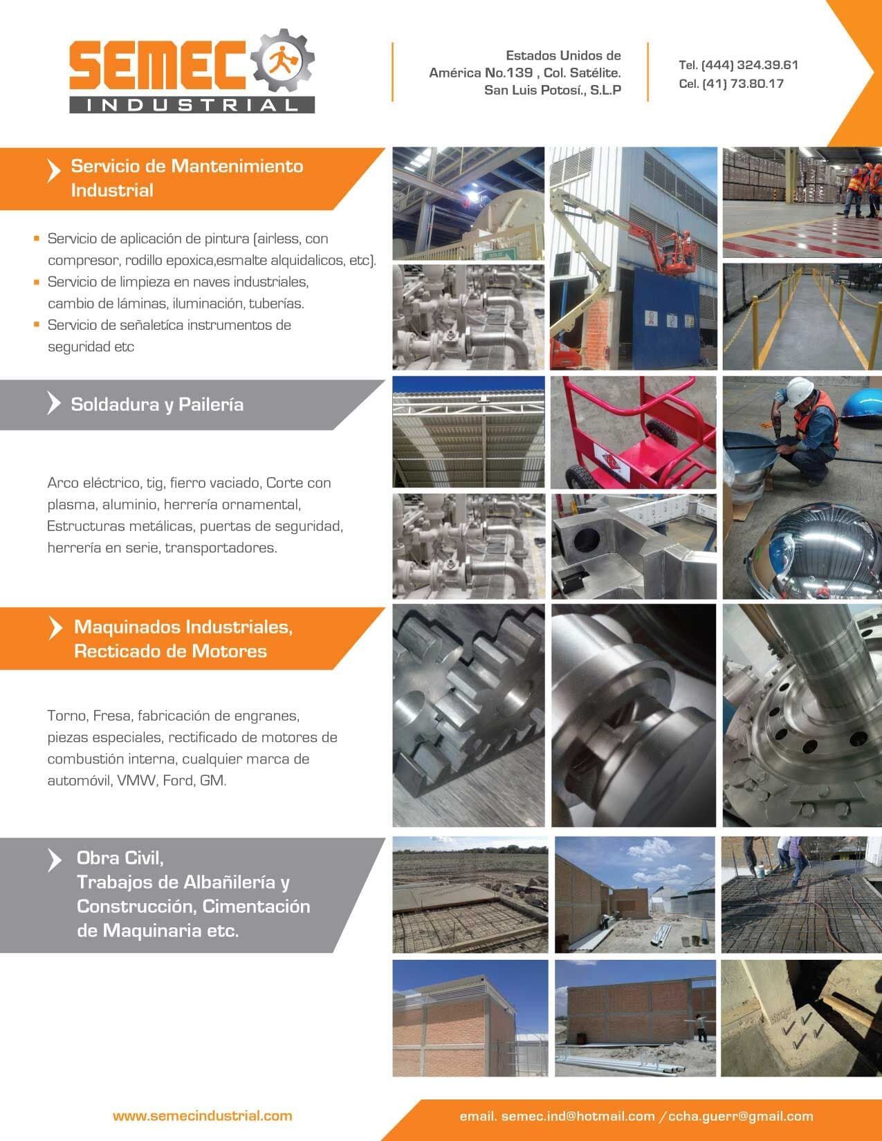 Es un folleto de una empresa llamada semeco.