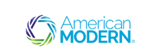 American Modern logo: geometric design with text 