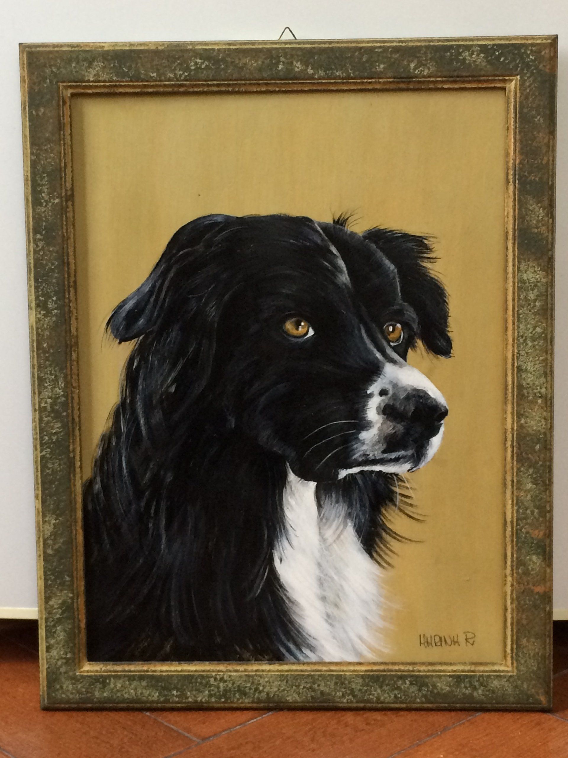 animali, cani, gatti, cavalli,  quadri, ritratti, dipinti, su misura, animali vestiti, oggetti, arredi, uova dipeinte, piatti, decorazioni, trompe, fiori, stencil, decoupage, carta, colla, matita, pennello, olio su tela , riviste, pubblicazioni, eventi, Marina Rigolone, artista, pittrice, decoratrice,