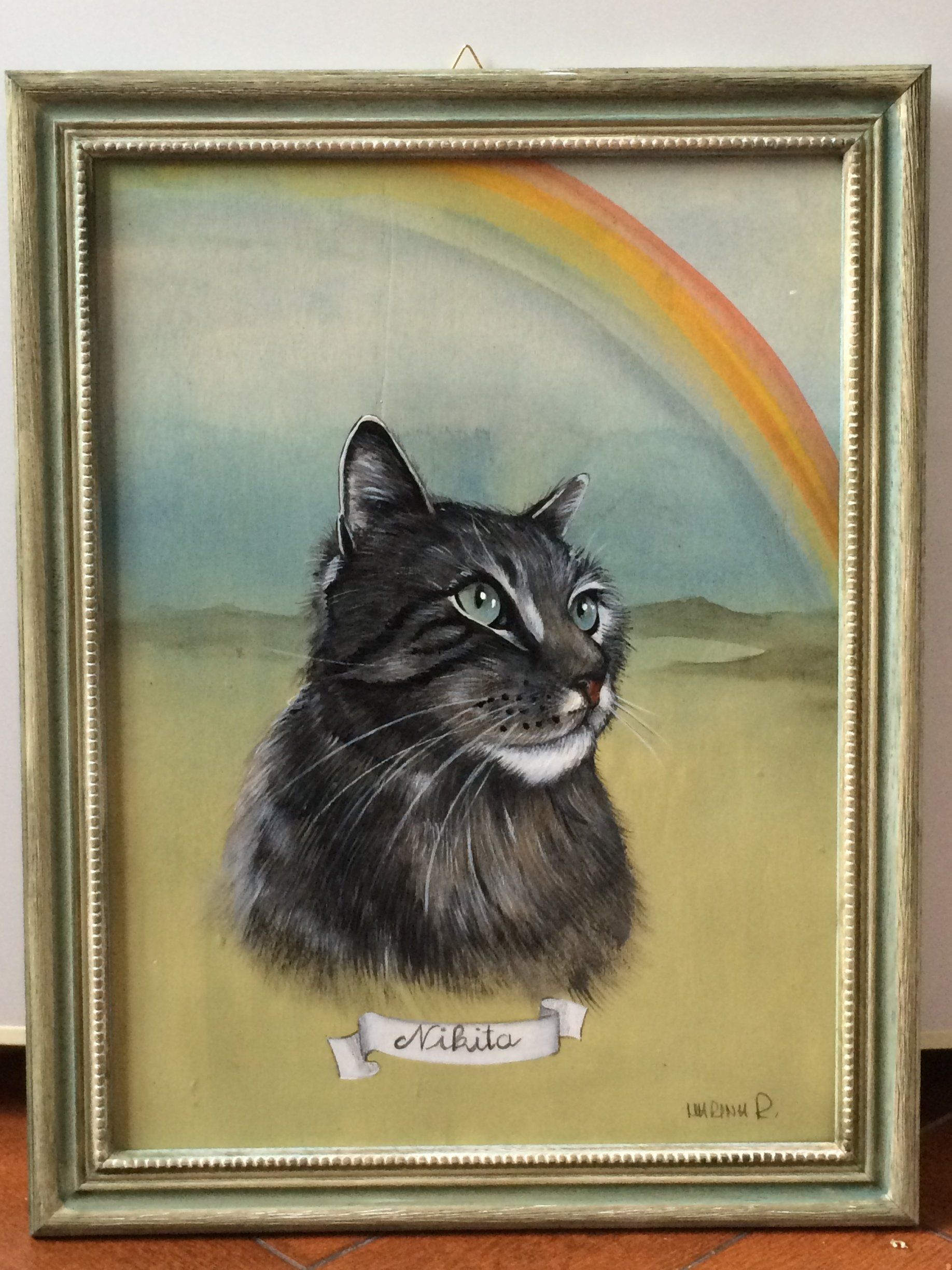 animali, cani, gatti, cavalli,  quadri, ritratti, dipinti, su misura, animali vestiti, oggetti, arredi, uova dipeinte, piatti, decorazioni, trompe, fiori, stencil, decoupage, carta, colla, matita, pennello, olio su tela , riviste, pubblicazioni, eventi, Marina Rigolone, artista, pittrice, decoratrice,