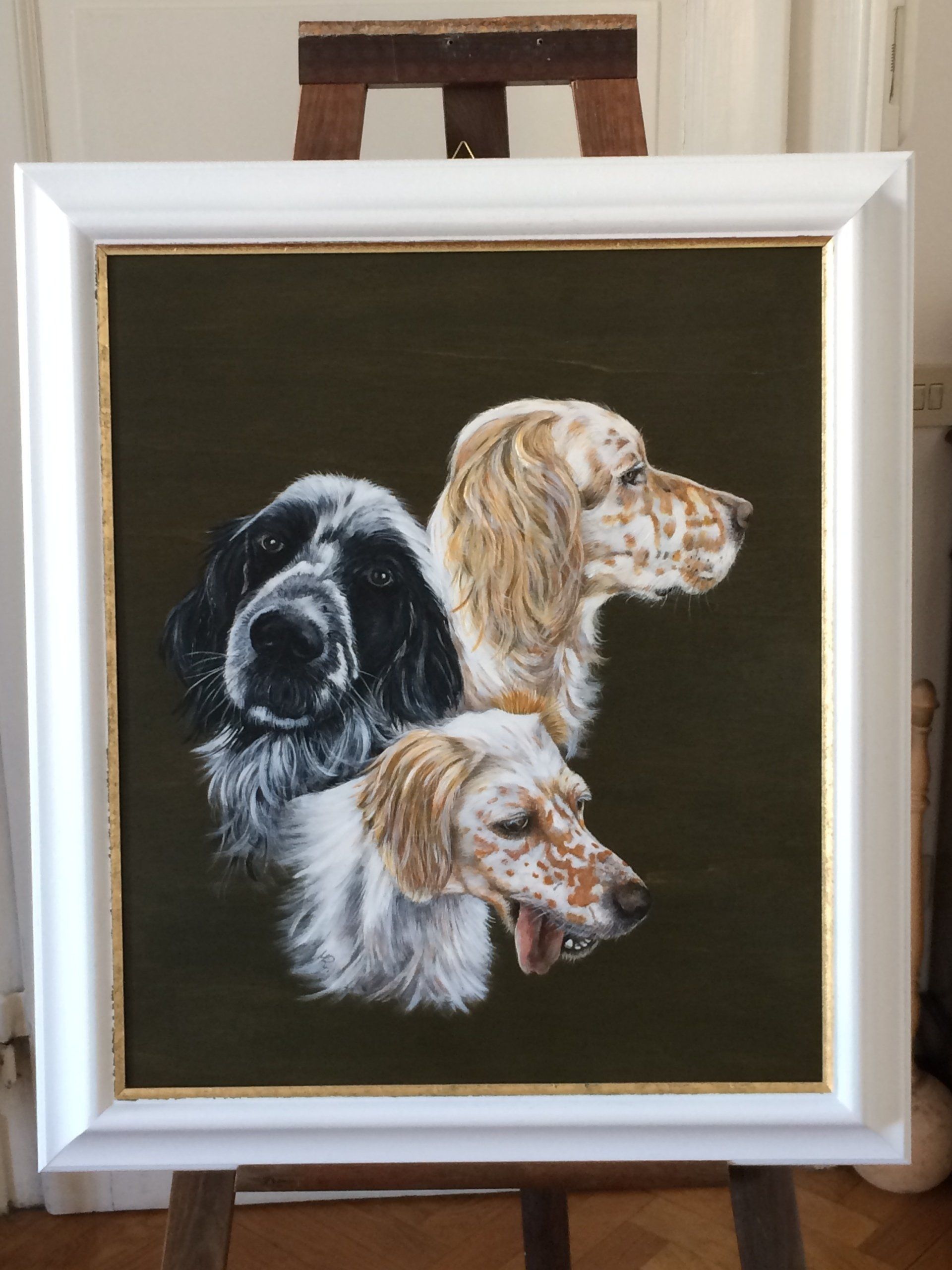 animali, cani, gatti, cavalli,  quadri, ritratti, dipinti, su misura, animali vestiti, oggetti, arredi, uova dipeinte, piatti, decorazioni, trompe, fiori, stencil, decoupage, carta, colla, matita, pennello, olio su tela , riviste, pubblicazioni, eventi, Marina Rigolone, artista, pittrice, decoratrice,