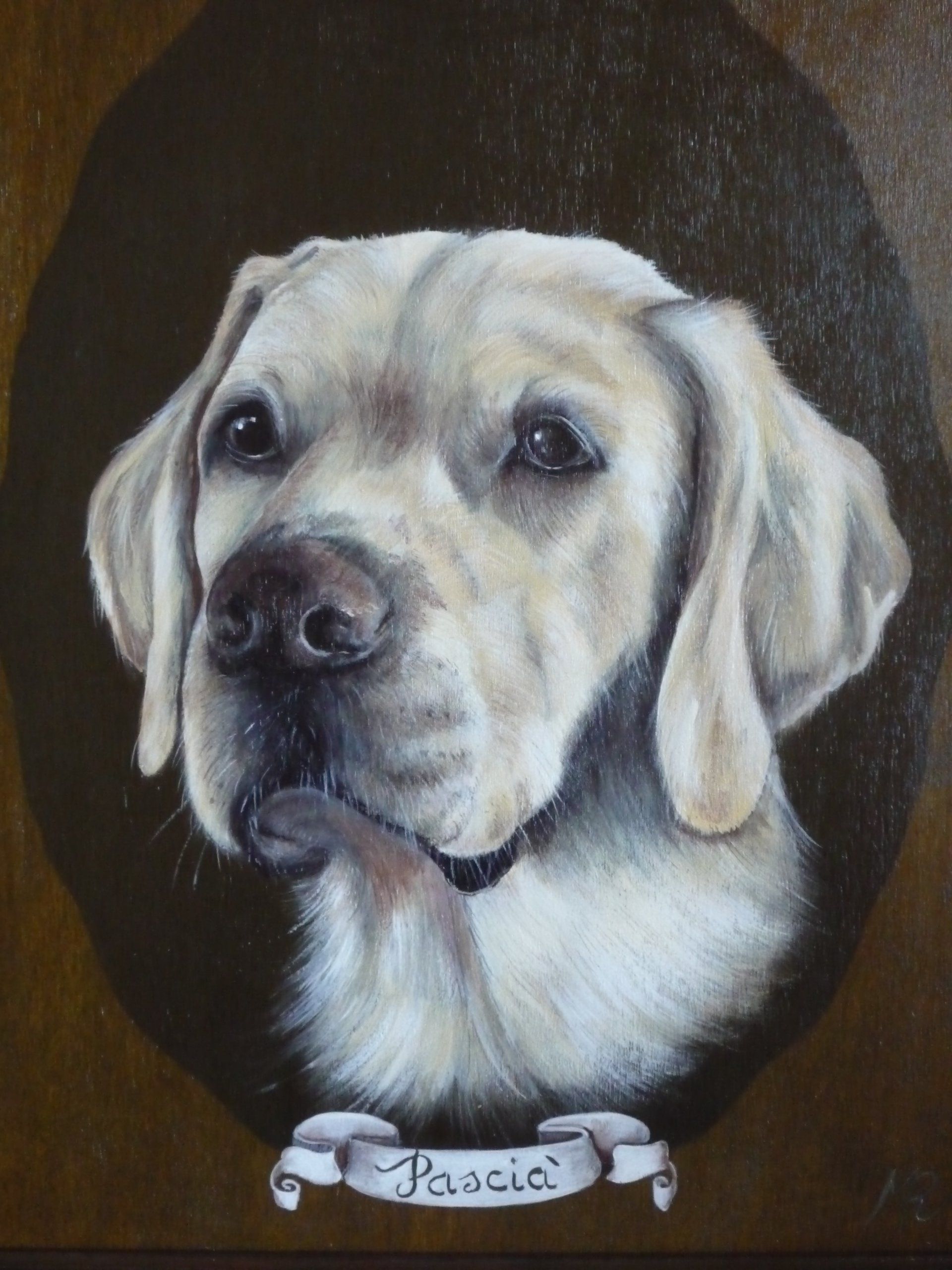 animali, cani, gatti, cavalli,  quadri, ritratti, dipinti, su misura, animali vestiti, oggetti, arredi, uova dipeinte, piatti, decorazioni, trompe, fiori, stencil, decoupage, carta, colla, matita, pennello, olio su tela , riviste, pubblicazioni, eventi, Marina Rigolone, artista, pittrice, decoratrice,