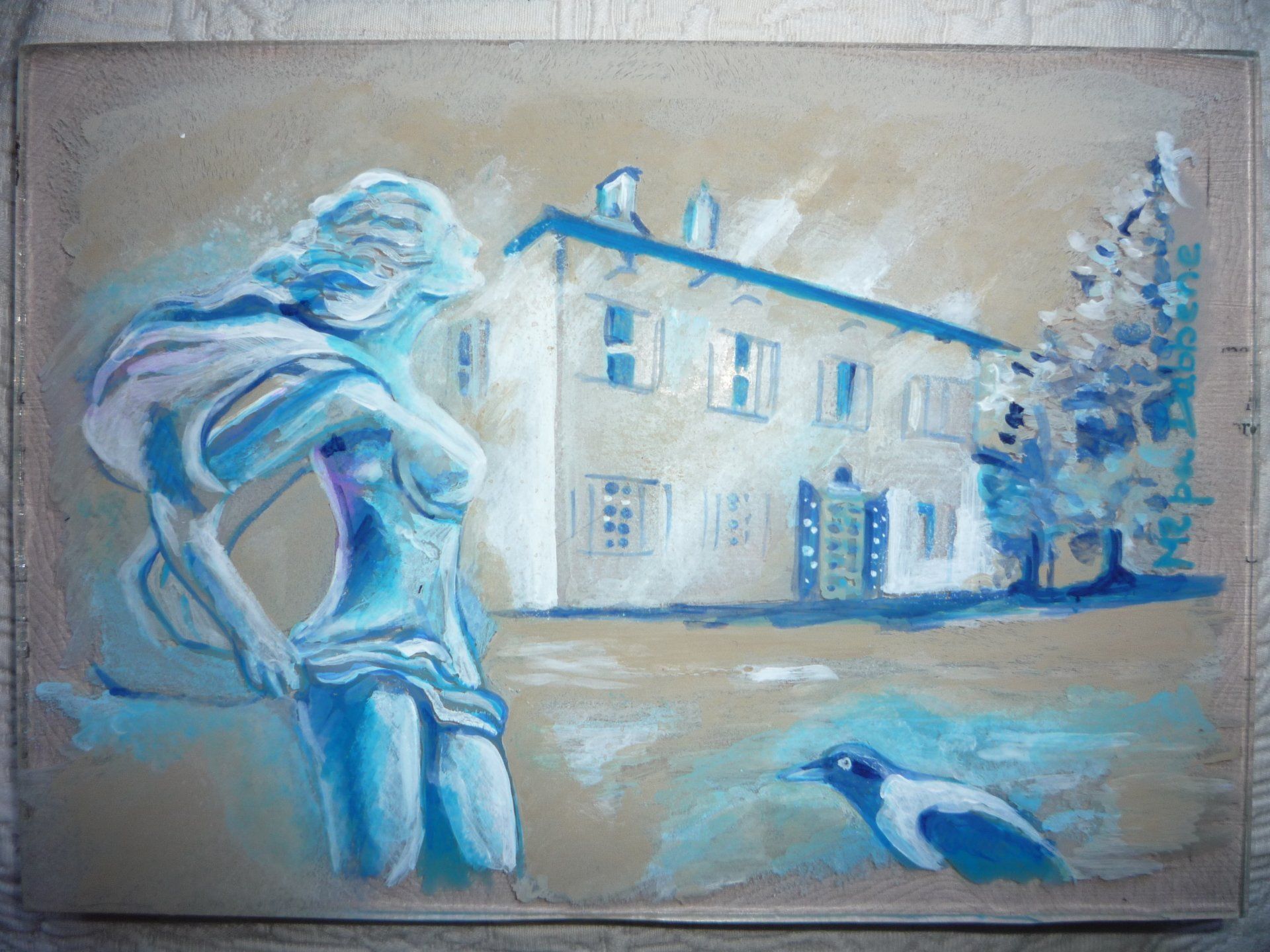 animali, cani, gatti, cavalli,  quadri, ritratti, dipinti, su misura, animali vestiti, oggetti, arredi, uova dipeinte, piatti, decorazioni, trompe, fiori, stencil, decoupage, carta, colla, matita, pennello, olio su tela , riviste, pubblicazioni, eventi, Marina Rigolone, artista, pittrice, decoratrice,