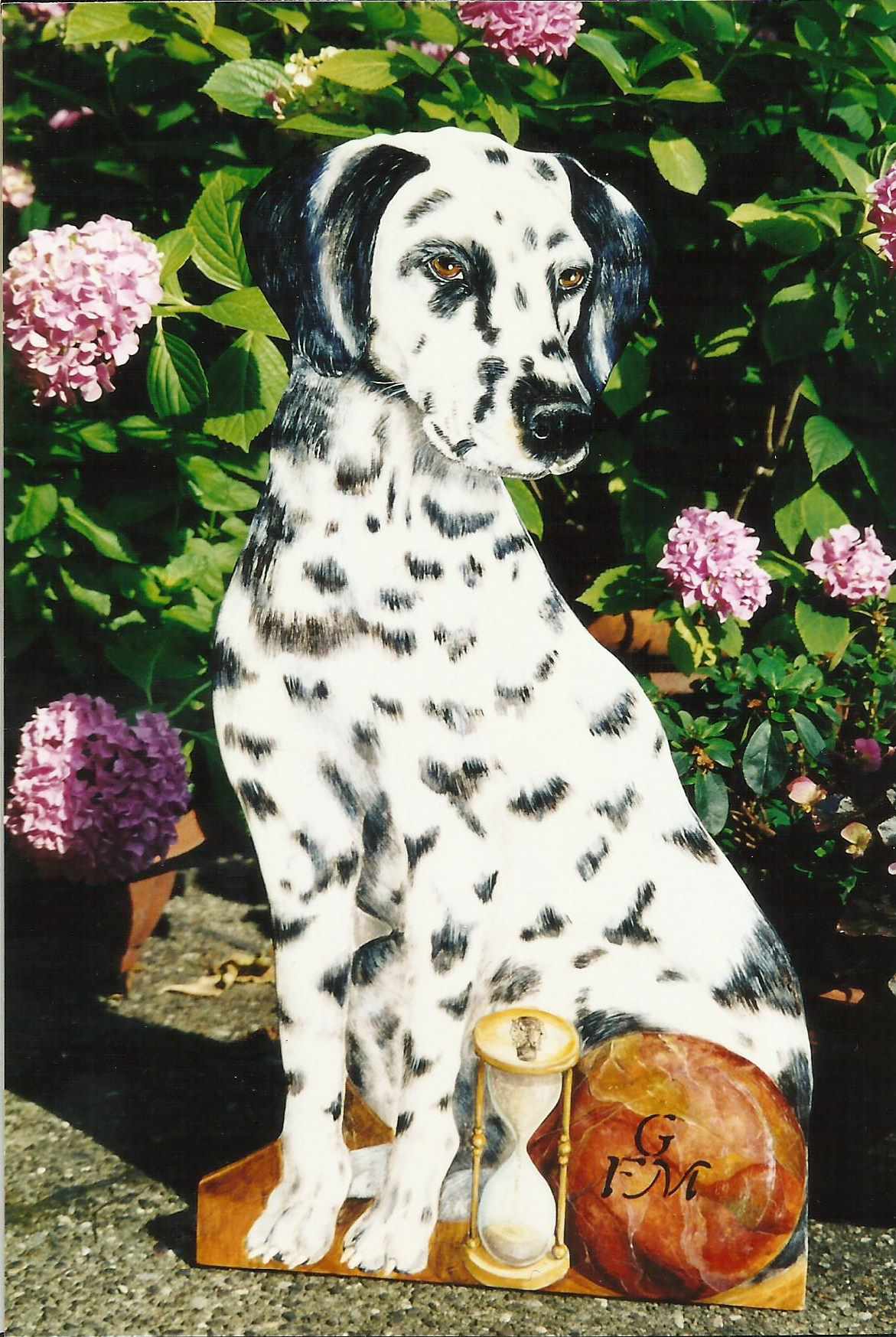 animali, cani, gatti, cavalli, quadri, ritratti, dipinti, su misura, animali vestiti, oggetti, arredi, uova dipeinte, piatti, decorazioni, trompe, fiori, stencil, decoupage, carta, colla, matita, pennello, olio su tela , riviste, pubblicazioni, eventi, Marina Rigolone, artista, pittrice, decoratrice,