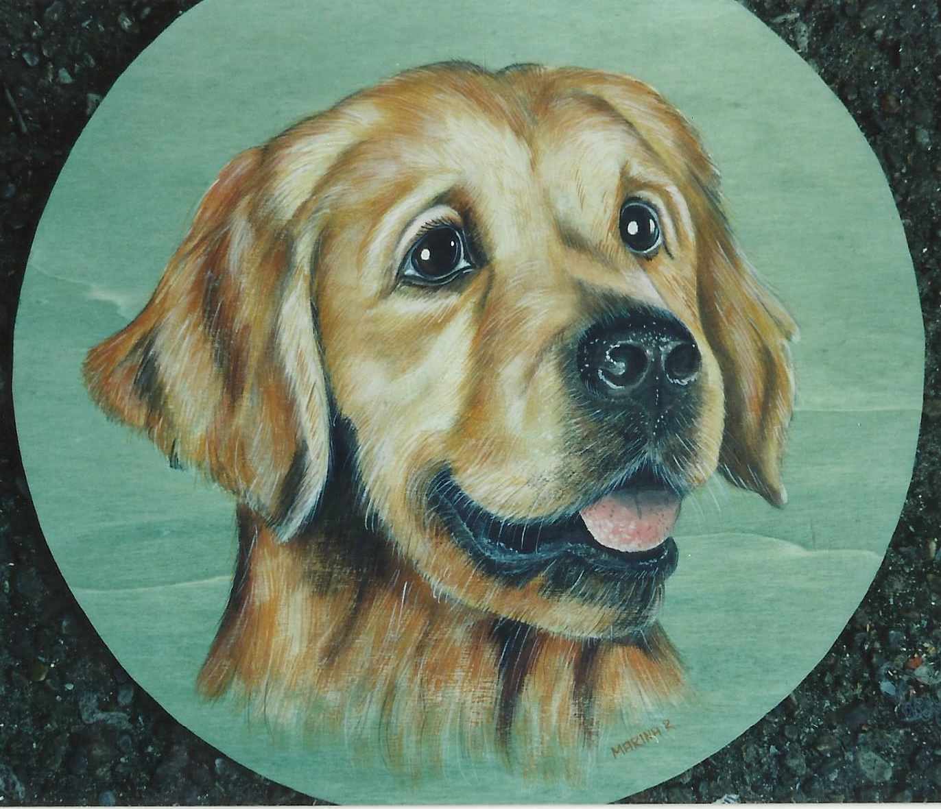 animali, cani, gatti, cavalli,  quadri, ritratti, dipinti, su misura, animali vestiti, oggetti, arredi, uova dipeinte, piatti, decorazioni, trompe, fiori, stencil, decoupage, carta, colla, matita, pennello, olio su tela , riviste, pubblicazioni, eventi, Marina Rigolone, artista, pittrice, decoratrice,