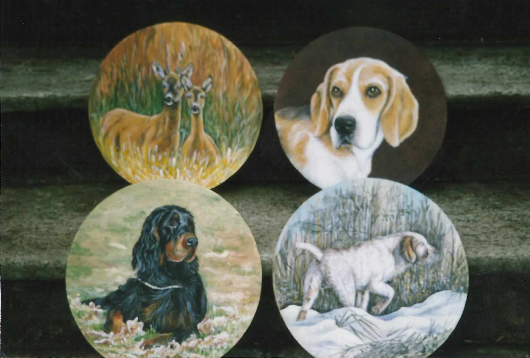 animali, cani, gatti, cavalli,  quadri, ritratti, dipinti, su misura, animali vestiti, oggetti, arredi, uova dipeinte, piatti, decorazioni, trompe, fiori, stencil, decoupage, carta, colla, matita, pennello, olio su tela , riviste, pubblicazioni, eventi, Marina Rigolone, artista, pittrice, decoratrice,