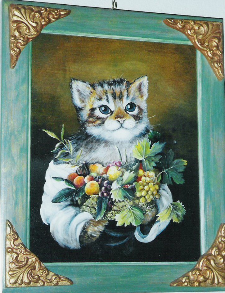 animali, cani, gatti, cavalli, quadri, ritratti, dipinti, su misura, animali vestiti, oggetti, arredi, uova dipeinte, piatti, decorazioni, trompe, fiori, stencil, decoupage, carta, colla, matita, pennello, olio su tela , riviste, pubblicazioni, eventi, Marina Rigolone, artista, pittrice, decoratrice,