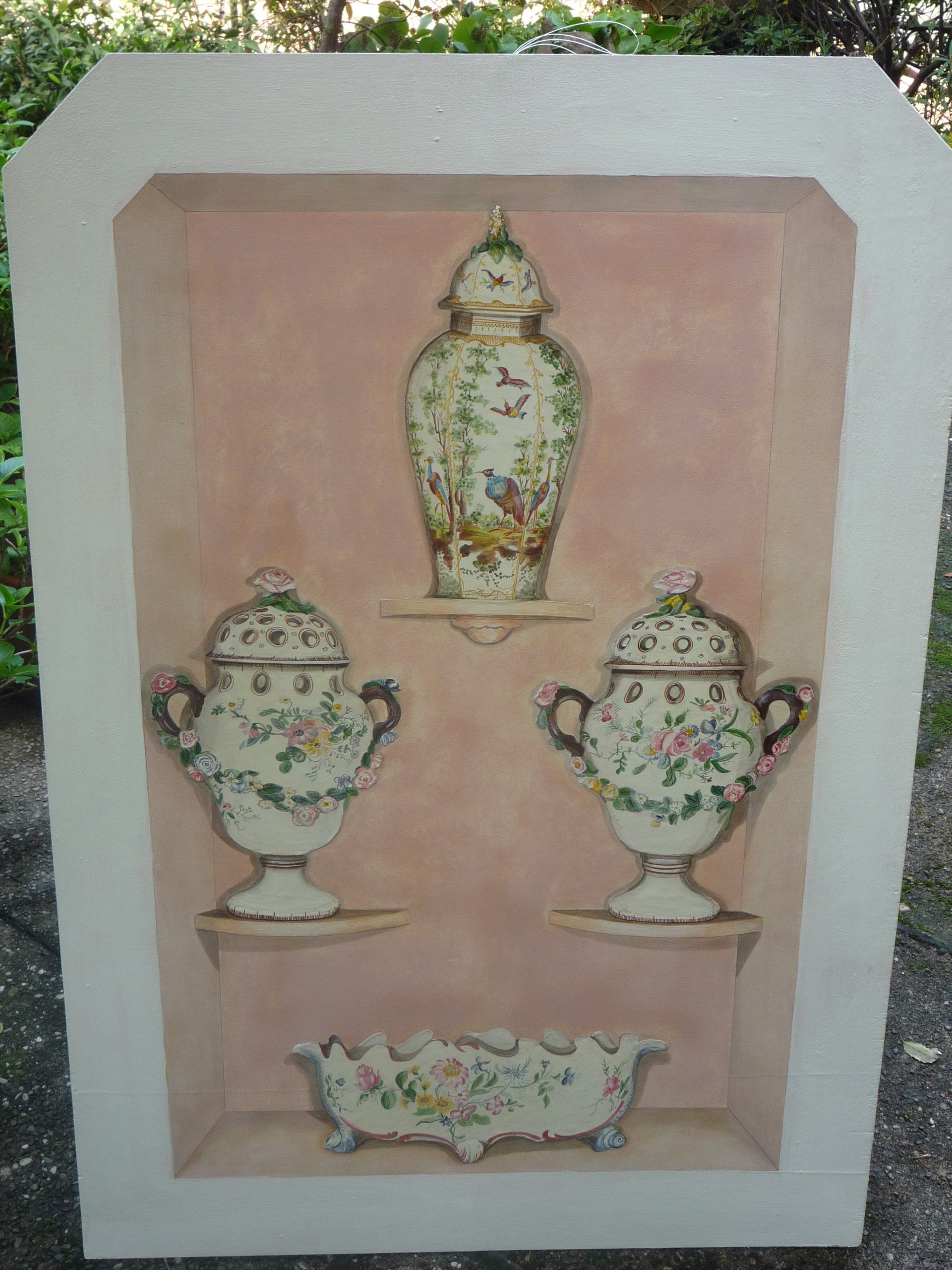 animali, cani, gatti, cavalli,  quadri, ritratti, dipinti, su misura, animali vestiti, oggetti, arredi, uova dipeinte, piatti, decorazioni, trompe, fiori, stencil, decoupage, carta, colla, matita, pennello, olio su tela , riviste, pubblicazioni, eventi, Marina Rigolone, artista, pittrice, decoratrice,