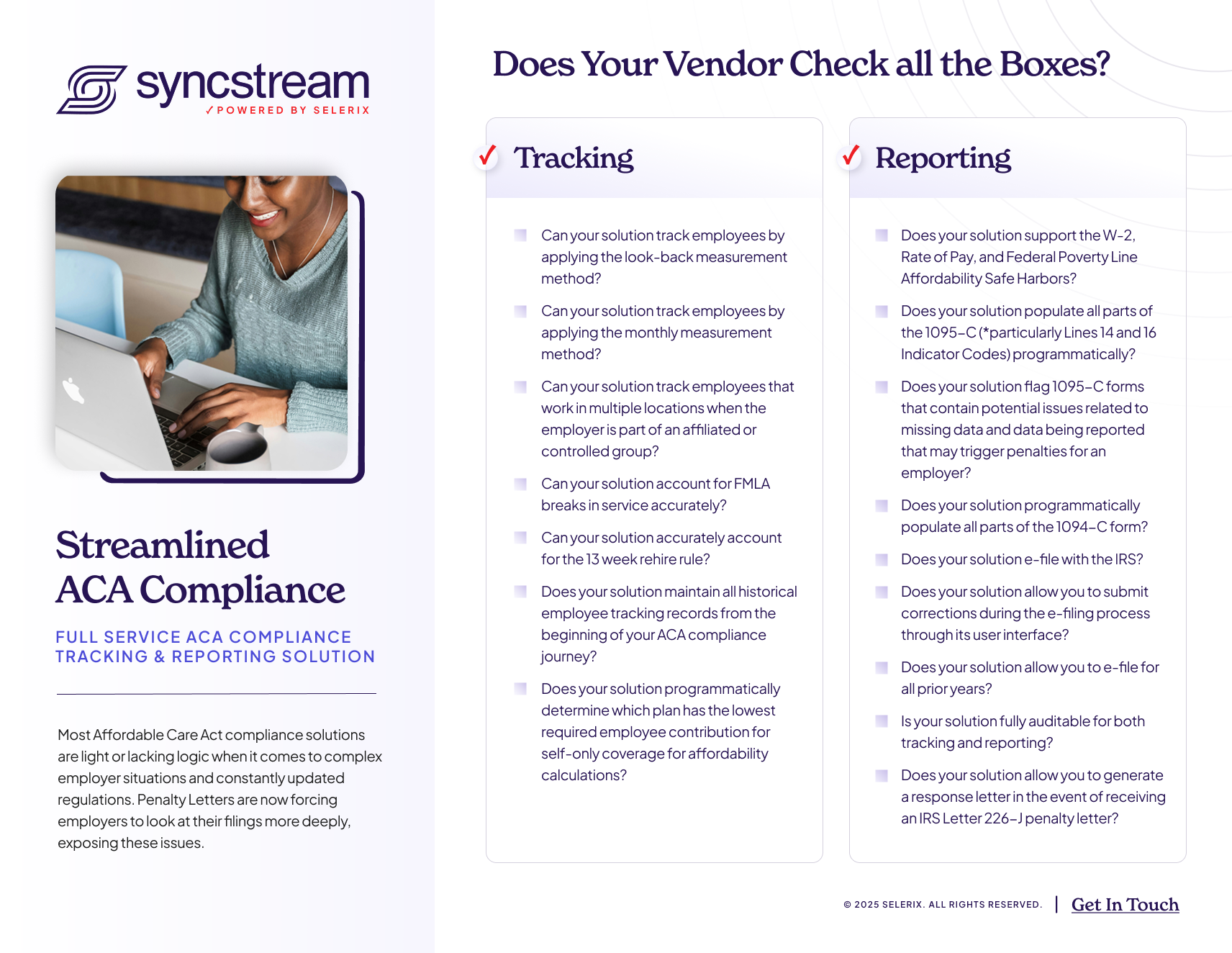 Does Your Vendor Check all the Boxes?