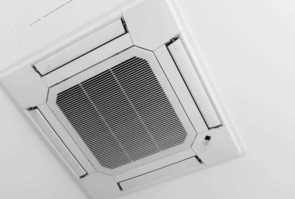 A Close Up of a Ceiling Mounted Air Conditioner β Sapphire City Solar & Electrical In Inverell, NSW