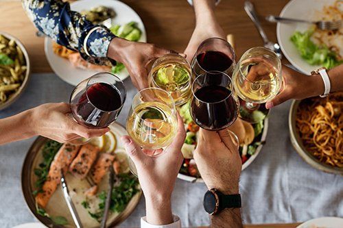 Friends Celebrating in Restaurant — Troy, MI — Picano’s Italian Grille