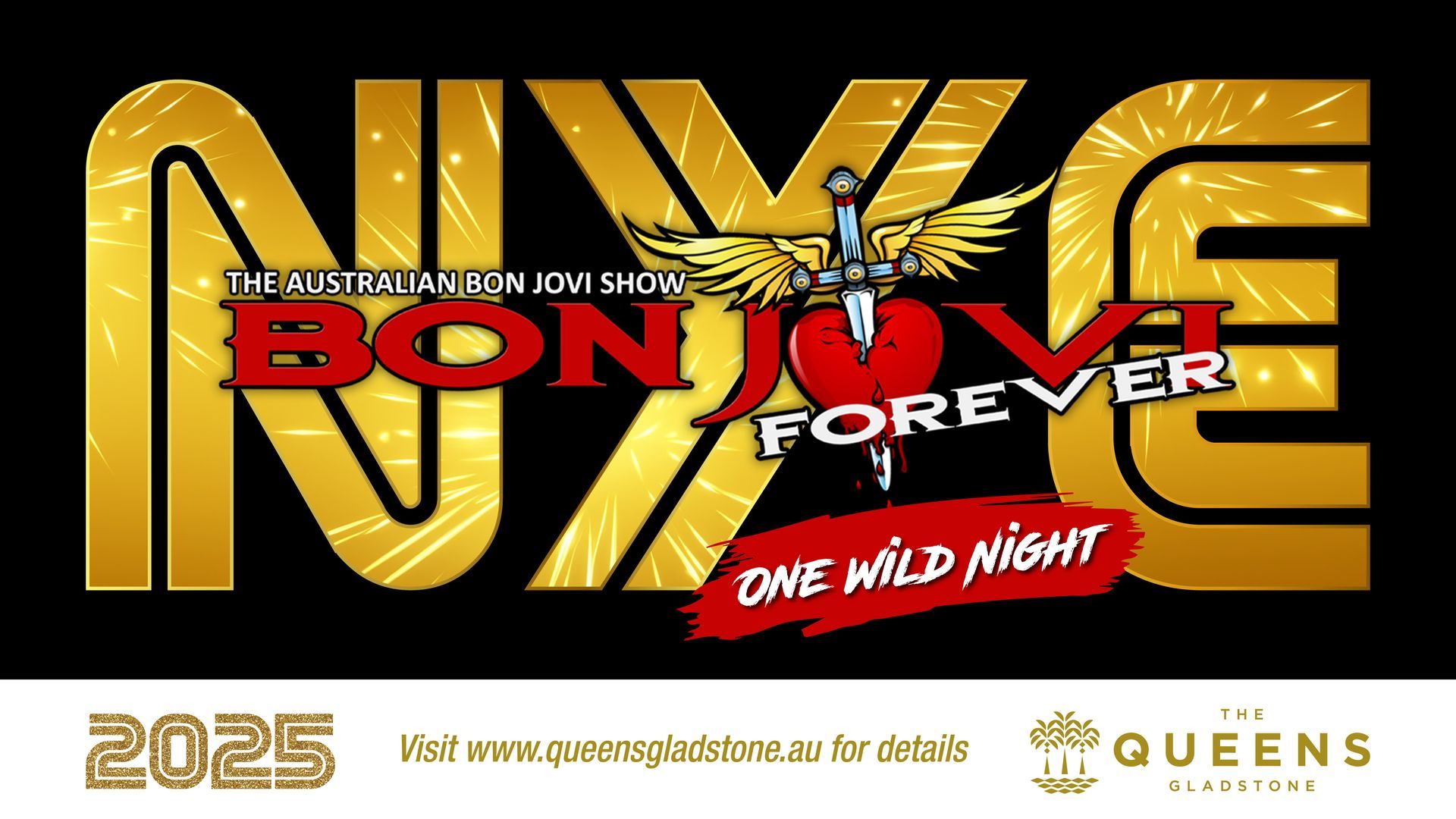 a poster for bon jovi tribute show