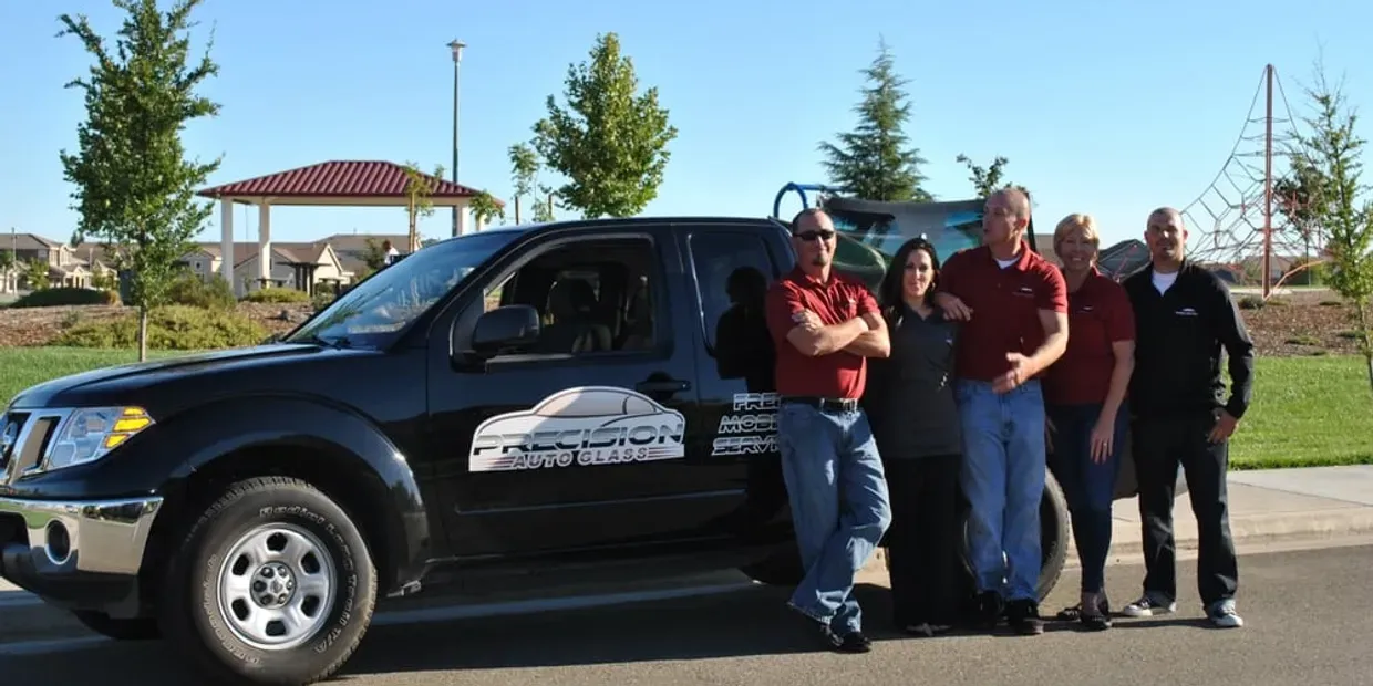 mobile services team with work vehicle