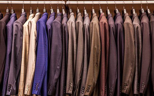 View of men's coats available in Sutton-in-Ashfield 