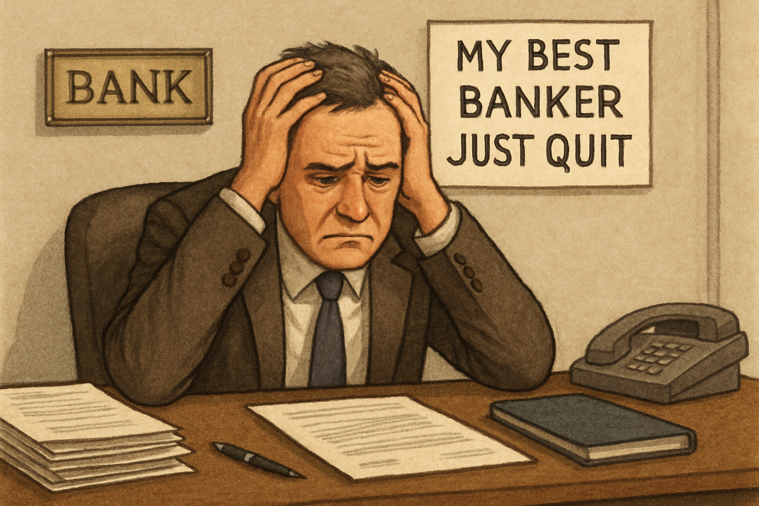 Branch manager frustrated after the best banker quit