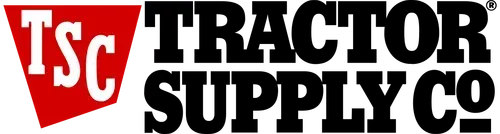 Tractor Supply Co. logo: red and white "Tsc" emblem next to black text.