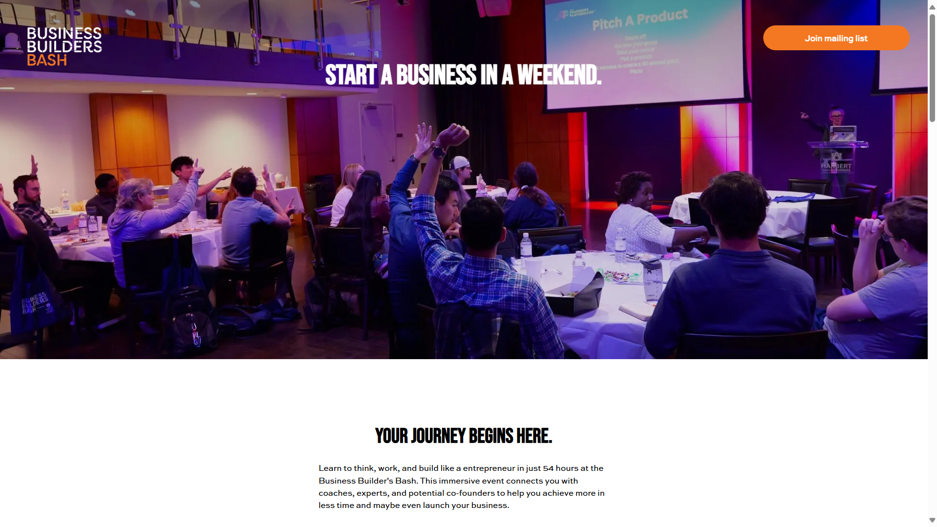 A group of people are sitting at tables in a room.