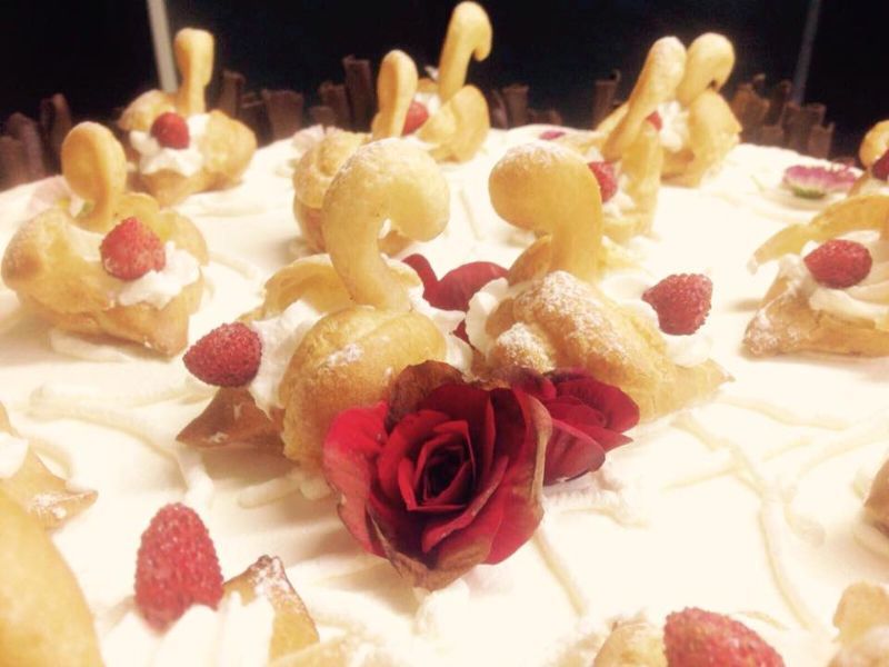 Allestimento sui tavoli