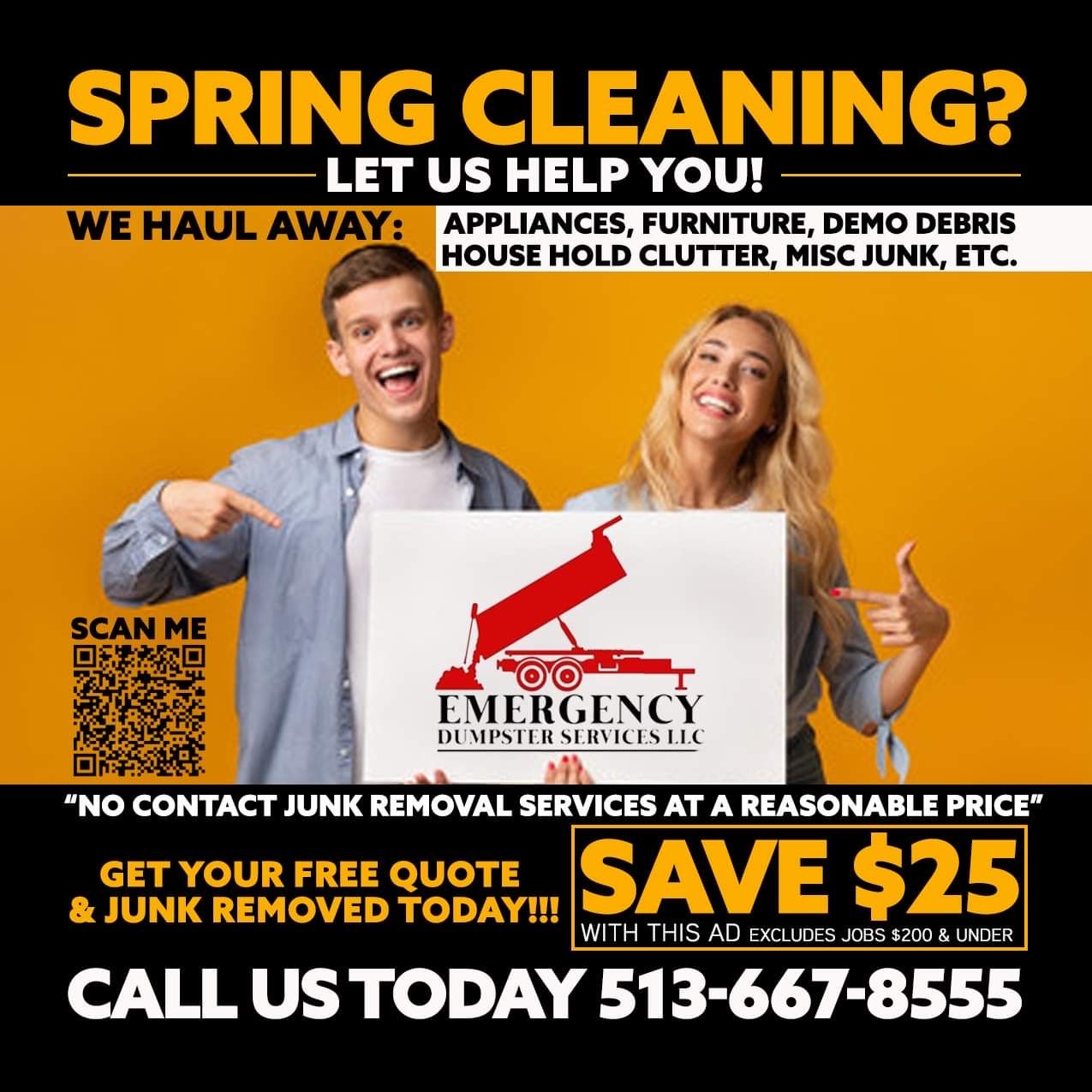 Emergency Dumpster ads