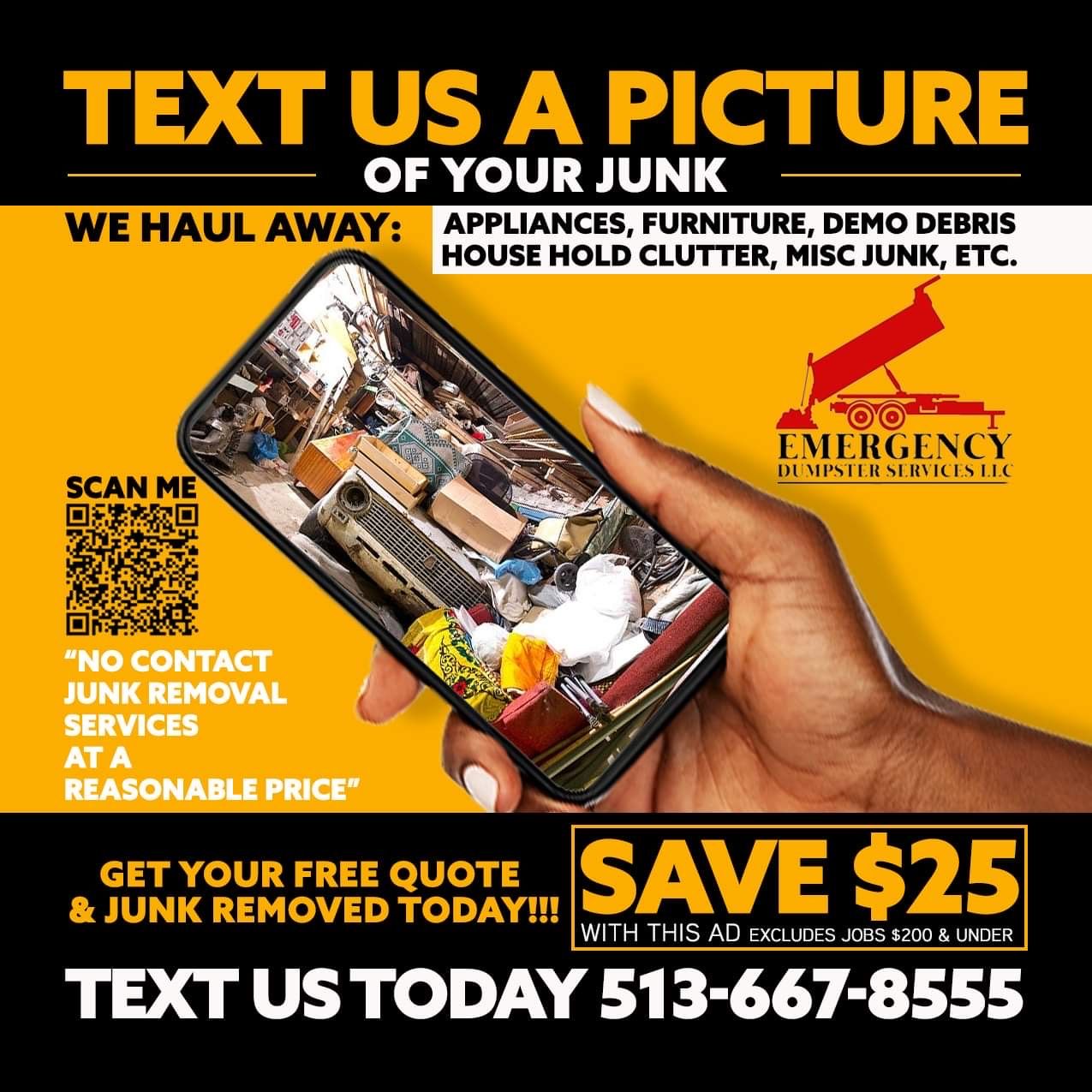 Emergency Dumpster ads