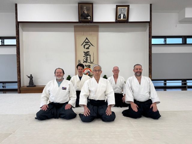 Michael Moreno at the Aikikai Headquarters in Tokyo