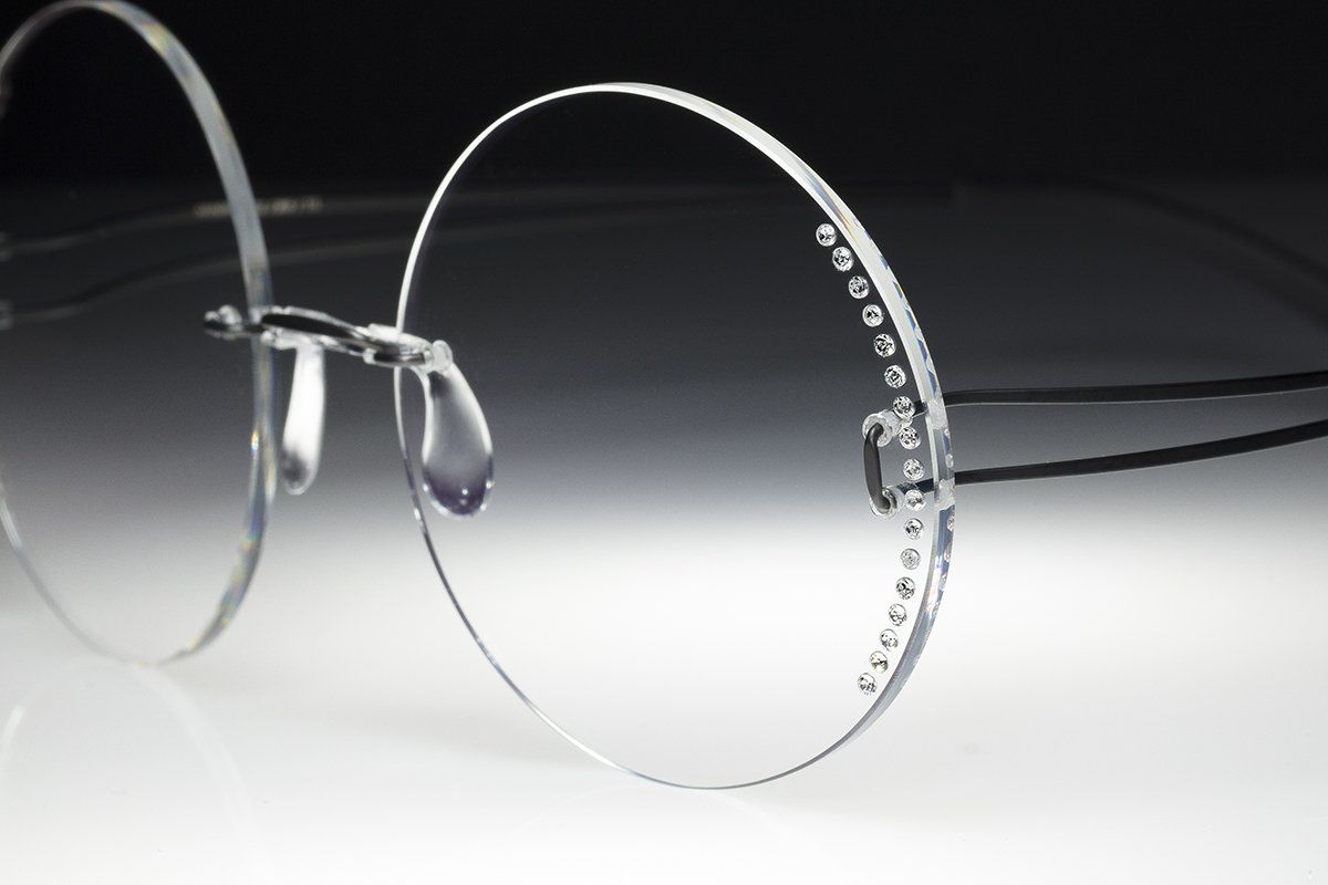 occhiali senza montatura