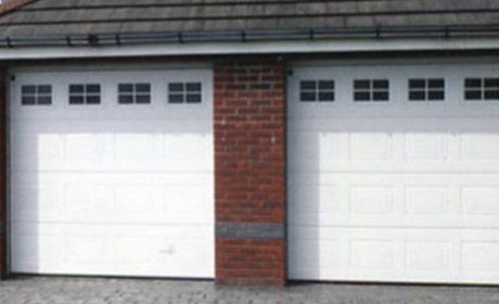 white colour garage doors