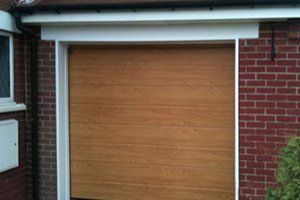 wooden garage door