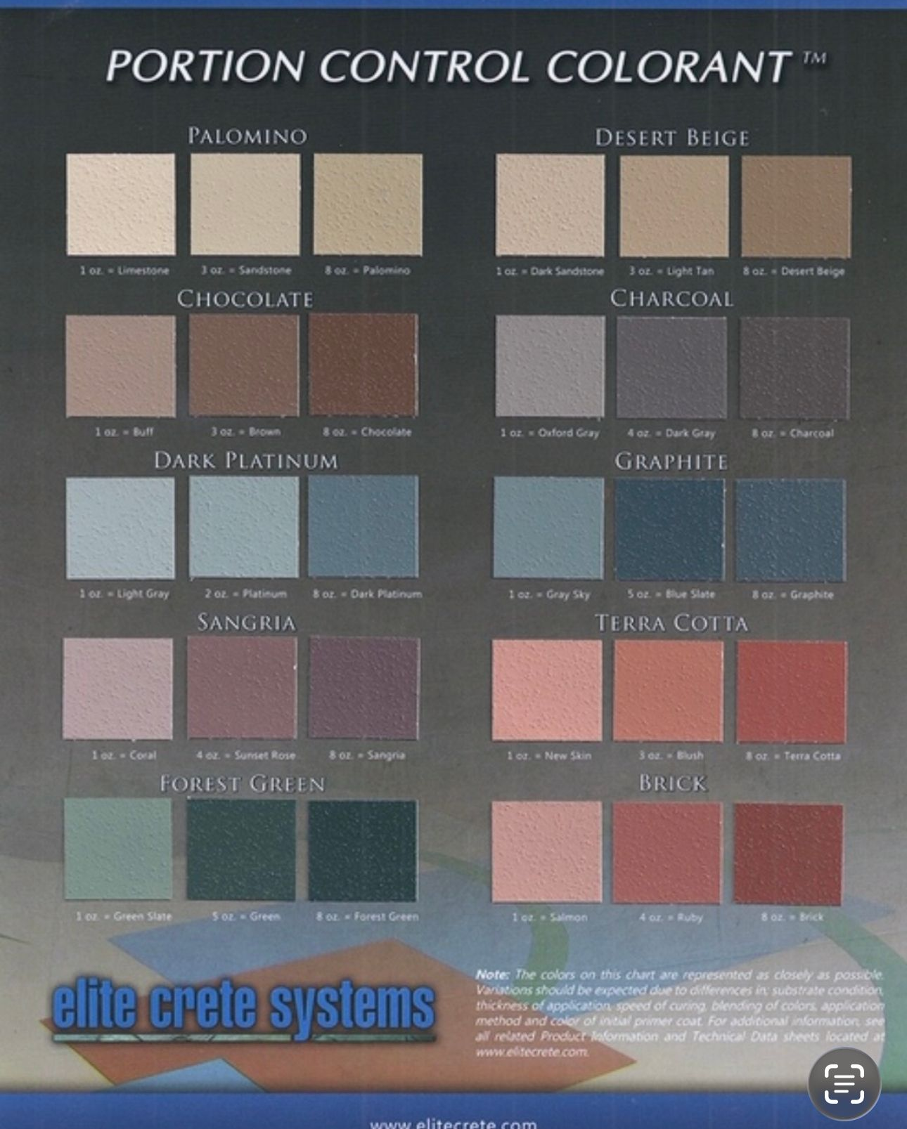 Portion Control Colorant 