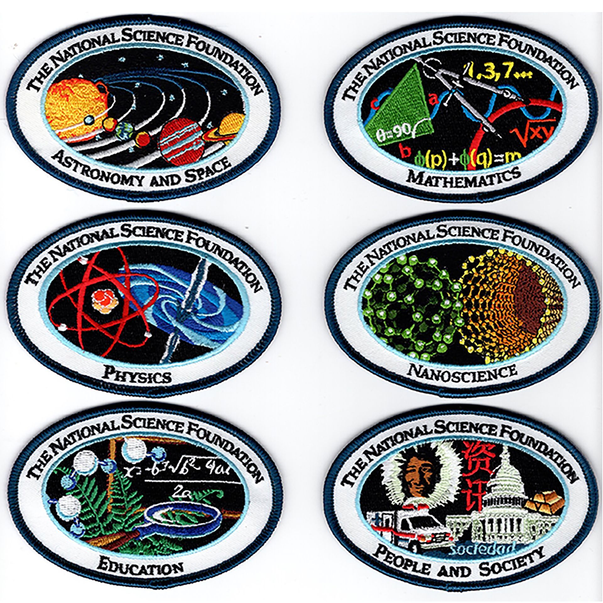 Patches: National Science Foundation directorate commemorative patches